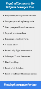 Belgium Schengen Visa Requirements | How to Apply | Cost & Types