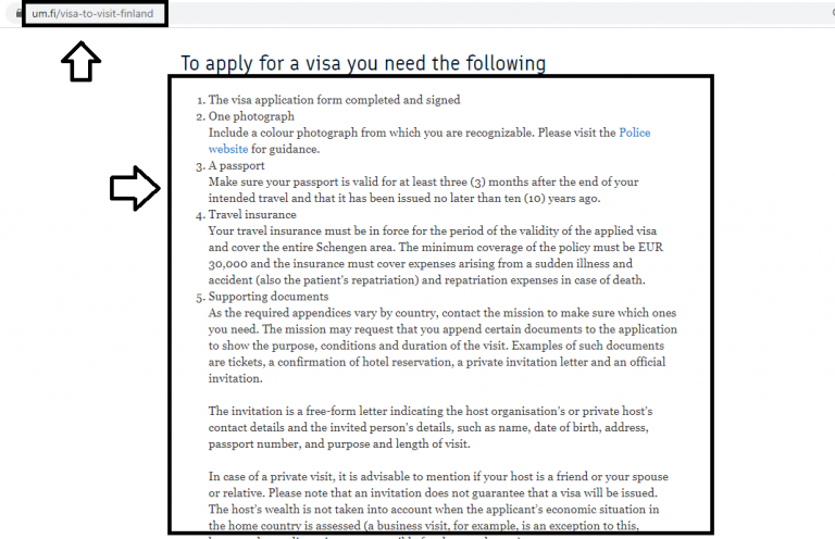 cover letter for visa application finland