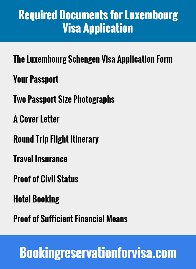 required-documents-for-Luxembourg-schengen-visa