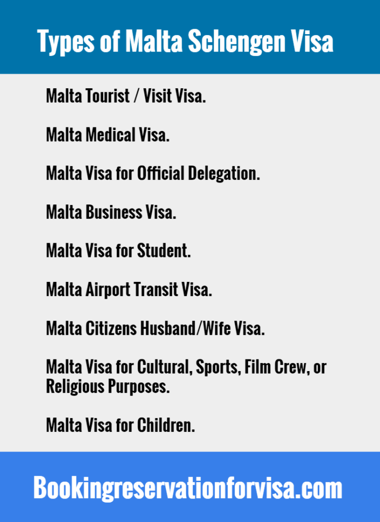 tourist visa malta requirements