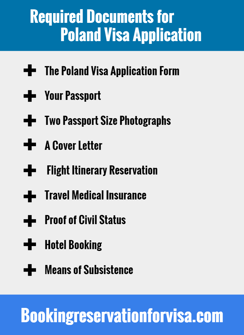 poland tourist visa checklist