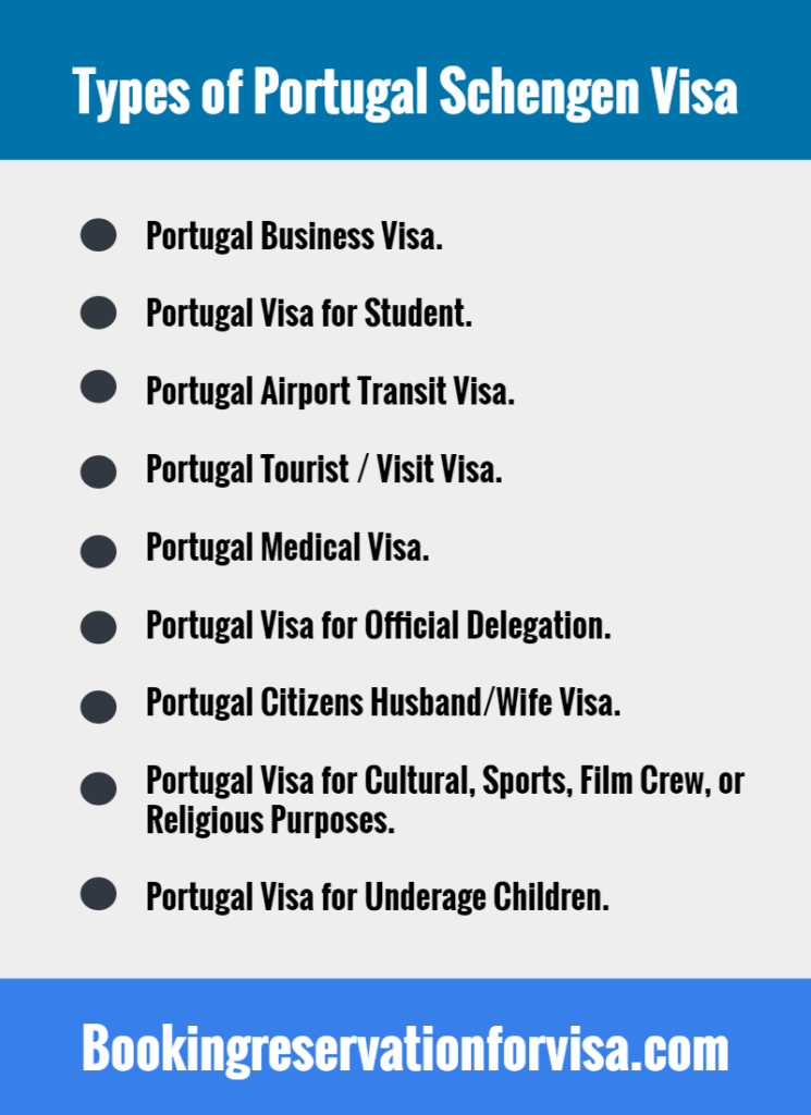 tourist visa requirements portugal