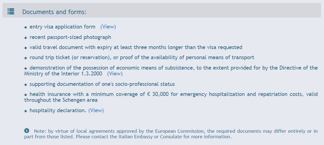required-documents-for-Italian-schengen-visa-from-washington-dc