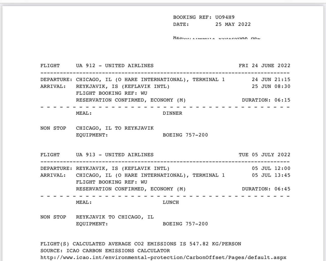 travel itinerary for uk visa application