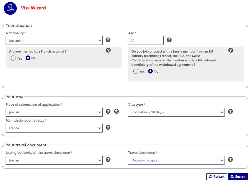 visa-wizard-for-applying-french-schengen-visa-from-jordan-step-1