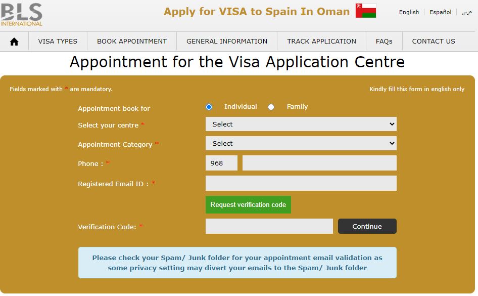 appointment-booking-for-spanish-visa-from-oman