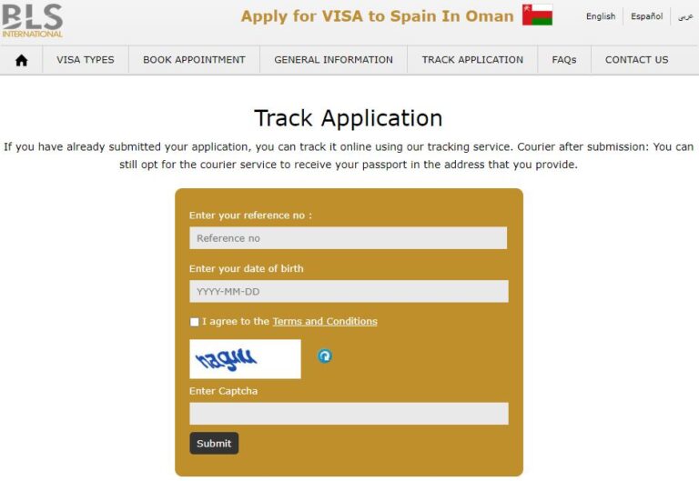 spanish visit visa from oman