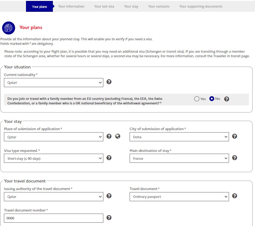 french-visa-online-application-filling-from-qatar