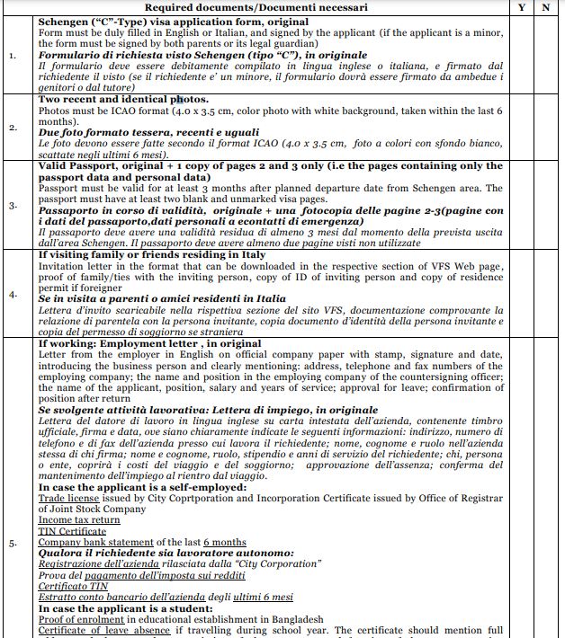 required-documents-list-for-applying-italian-schengen-visa-from-bangladesh-1