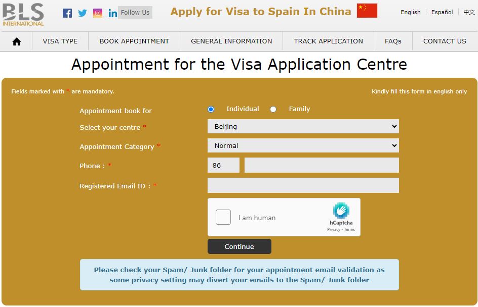 appointment-booking-for-spanish-visa-from-china-BLS