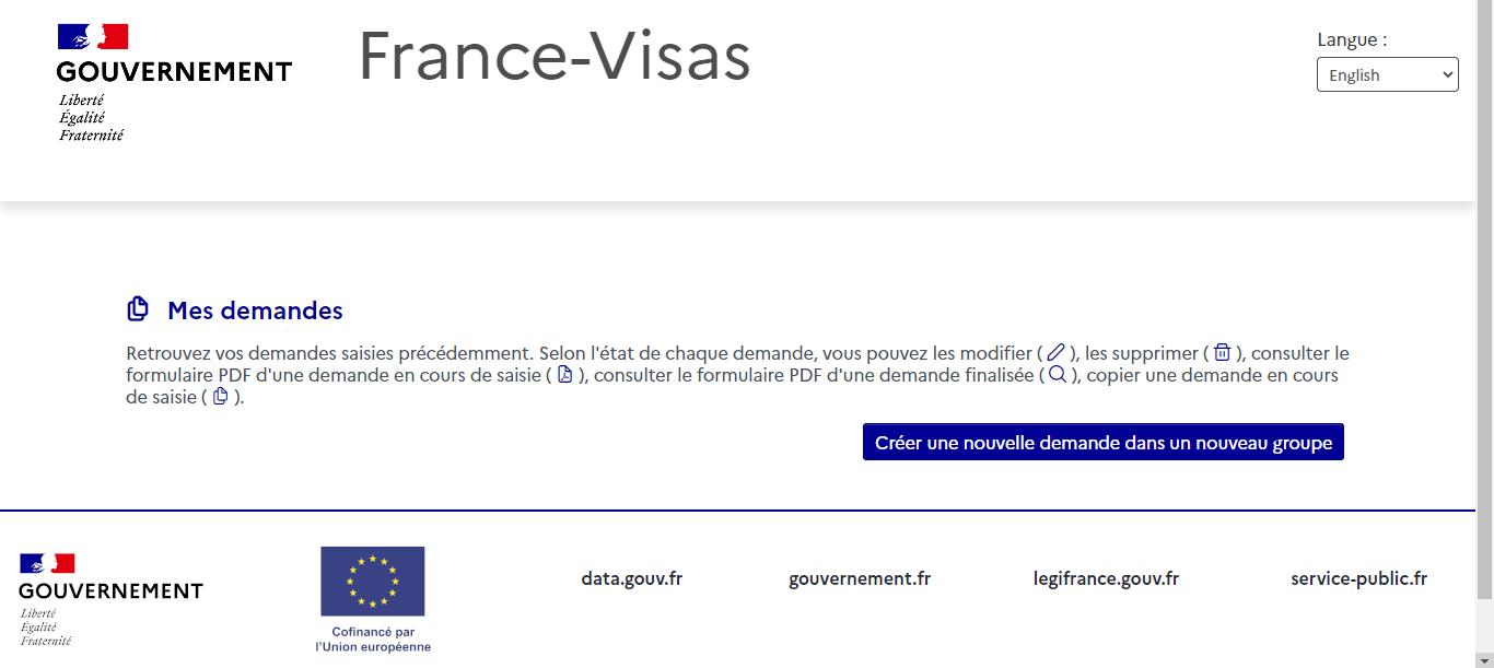 start-french-visa-application-filling-from thailand
