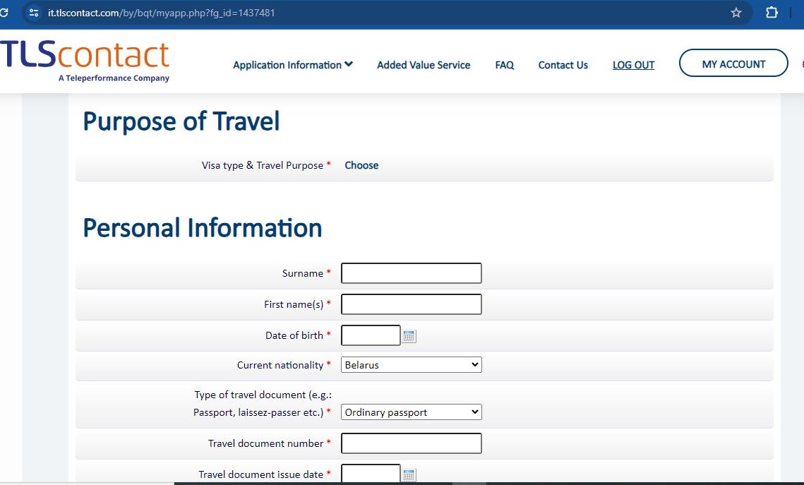 online-registration-for-TLScontact-account-creation
