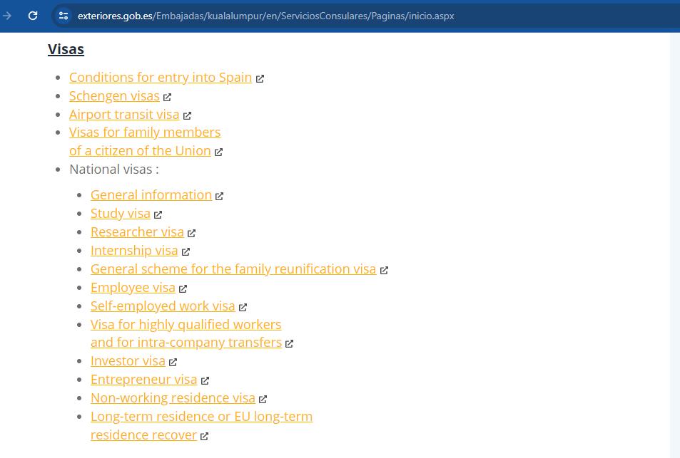 selection-of-spanish-visa-type-from-malaysia-step-1