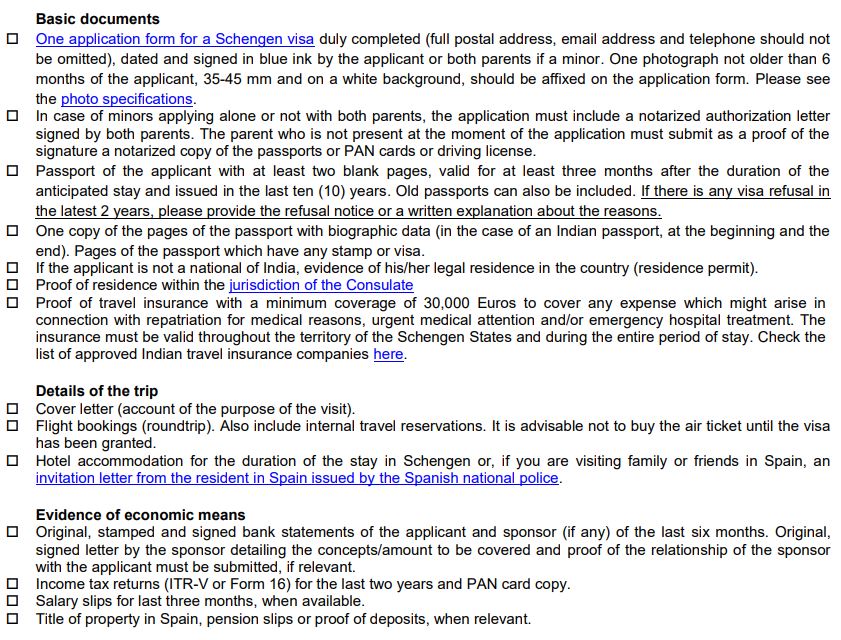 required-documents-for-apply-spanish-schengen-visa-from-nepal