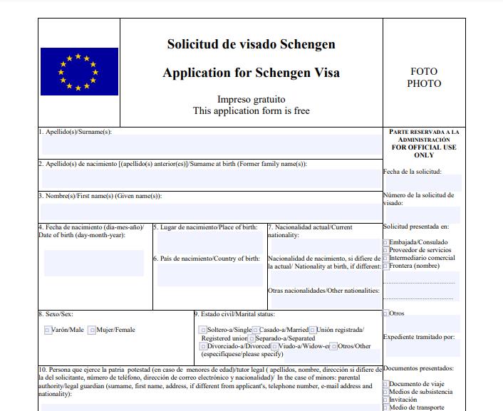 fill-in-schengen-visa-application-form-for-spain-from-lebanon