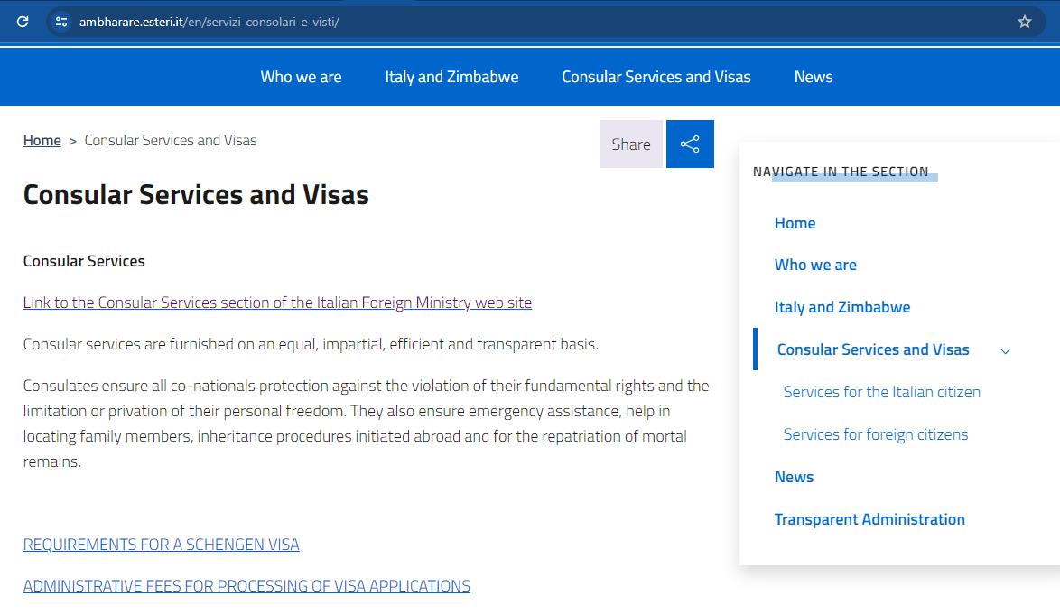 get-required-documents-for-applying-italian-schengen-visa-from-zimbabwe