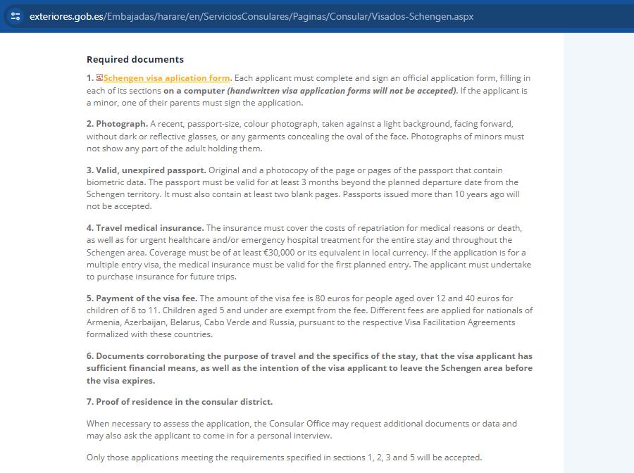 required-documents-for-applying-spanish-schengen-visa-from-zimbabwe