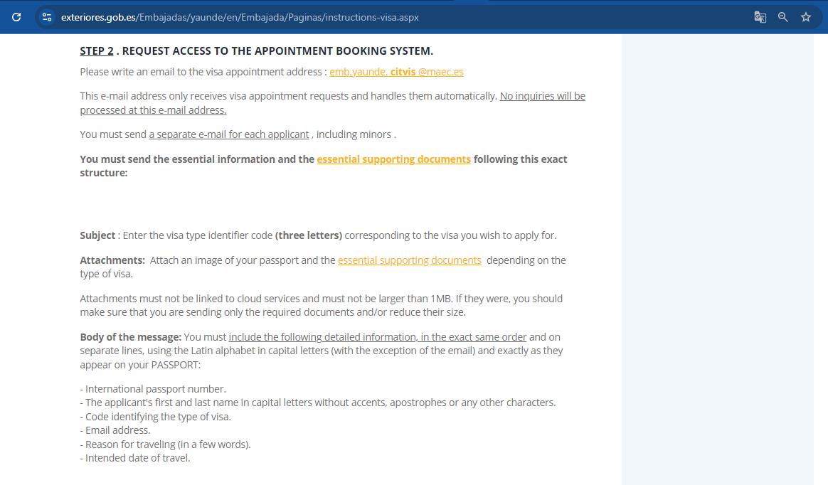 appointment-booking-system-for-spanish-visa-application-from-cameroon