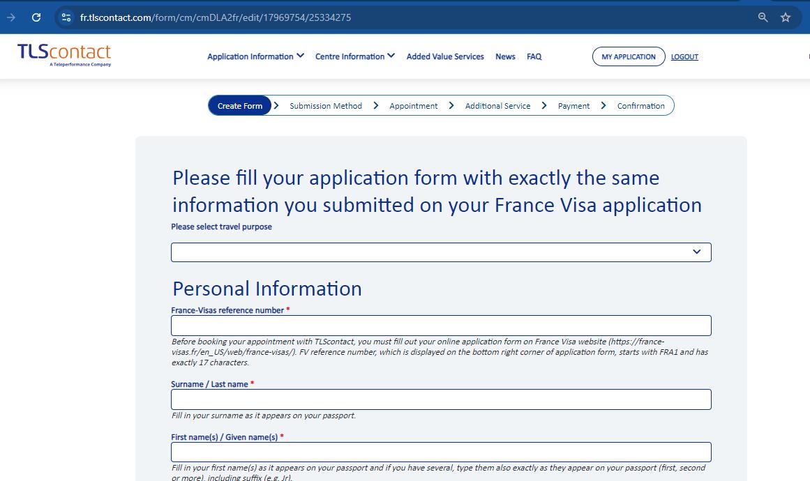 application-filling-for-french-visa-appointment-booking-from-cameroon