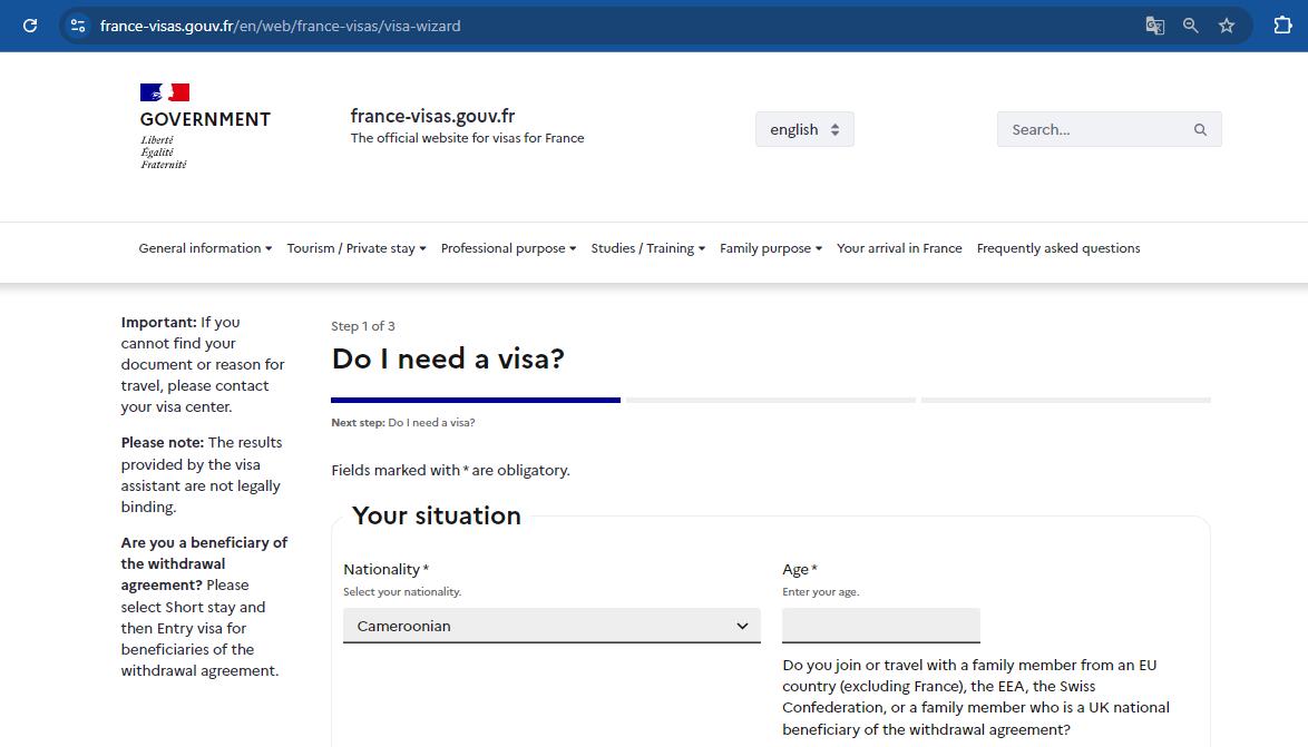 select-french-visa-type-for-application-preparation-from-cameroon