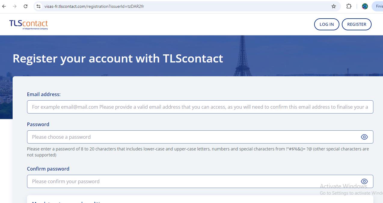 TLScontact-registration-for-applying-french-schengen-visa-from-tanzania