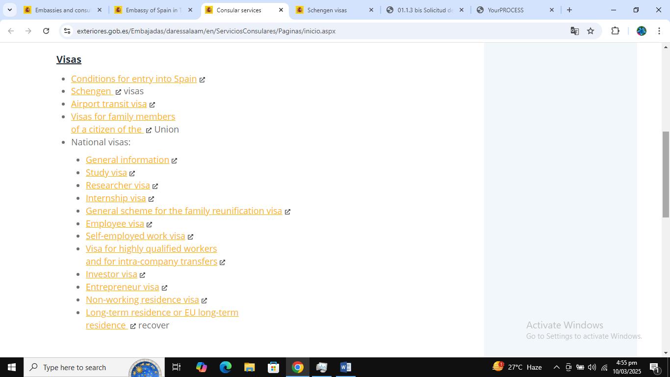select-schengen-visa-type-for-spain-from-tanzania