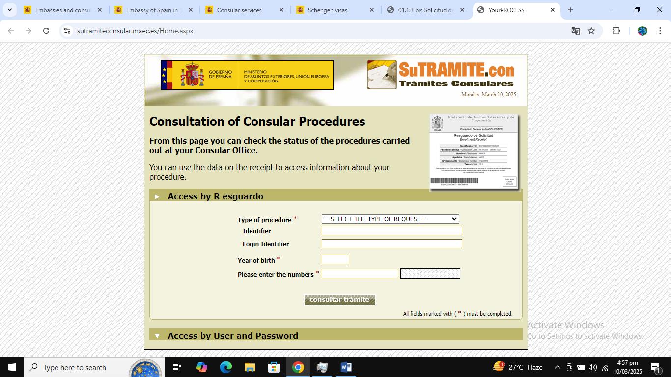 spanish-schenegen-visa-tracking-from-tanzania