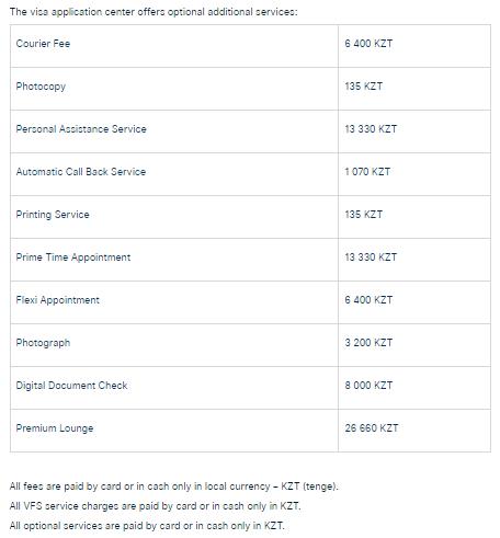 schengen-visa-fees-for-italy-from-kazakhstan