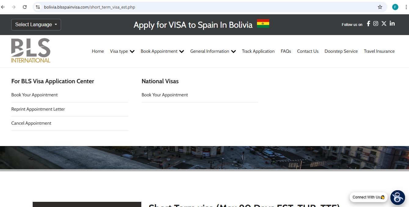 appointment-booking-for-spanish-visa-application-from-bolivia