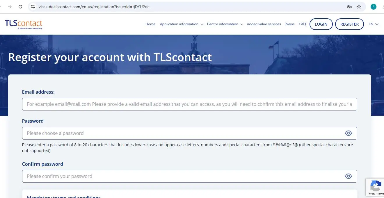 TLScontact-registration-form-for-submit-french-visa-application-online
