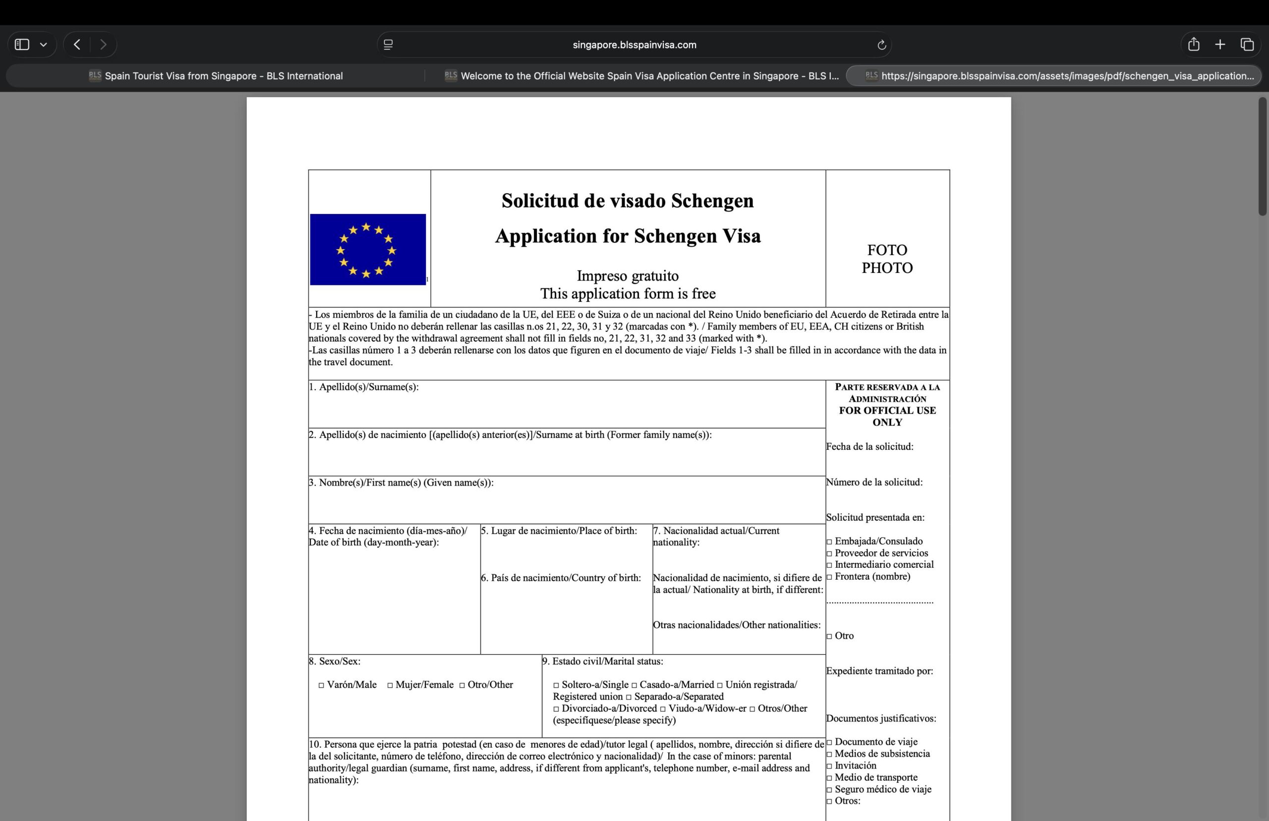 spanish-schengen-visa-application-form-for-singapore-applicant