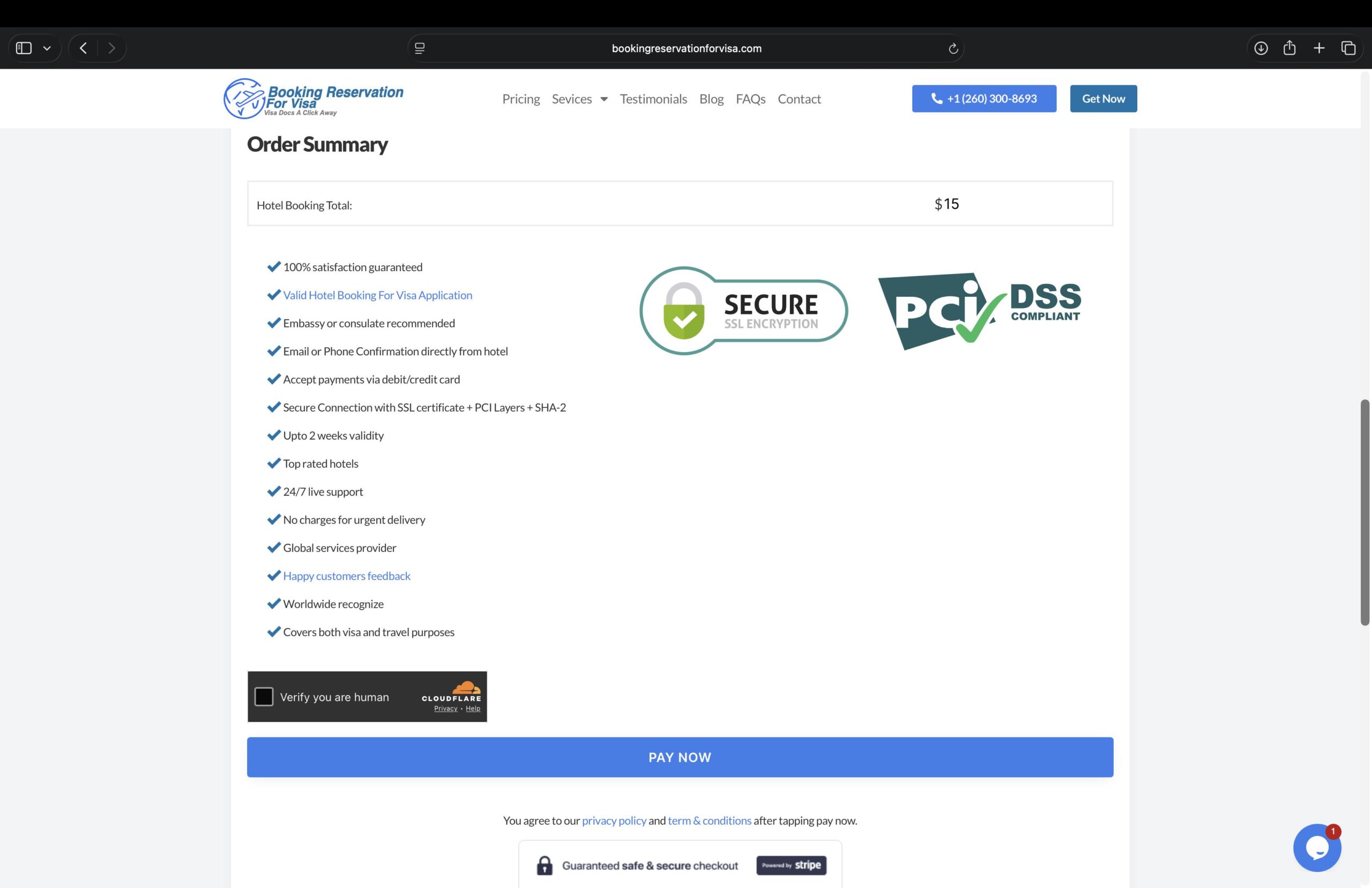 complete-the-reservation-form-and-proceed-checkout-payment-to-get-dummy-hotel-for-visa