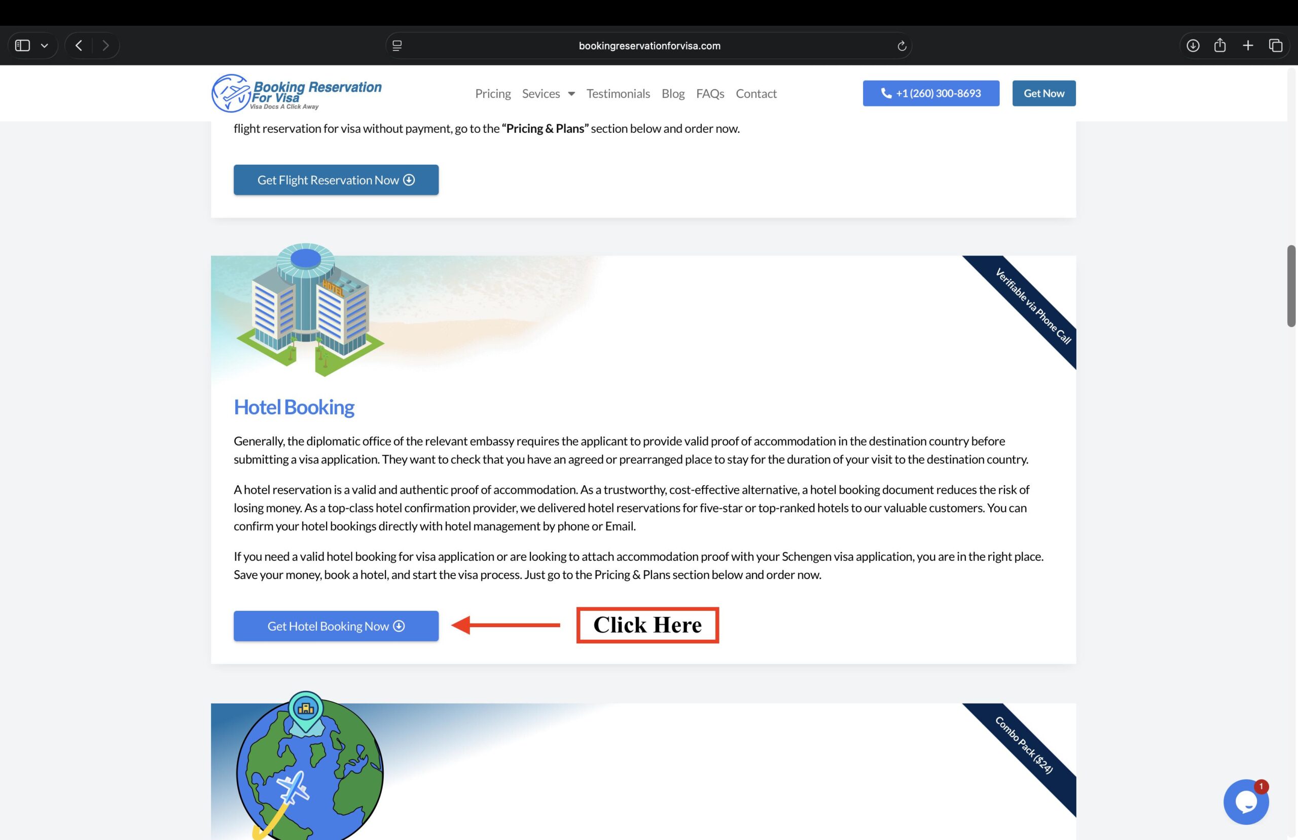 scroll-down-and-click-to-buy-dummy-hotel-booking-for-visa