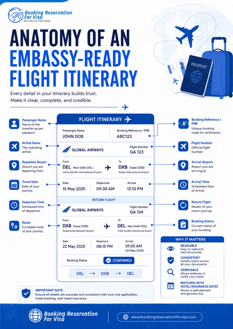 embassy-acceptable-flight-itinerary-for-visa-key-factors