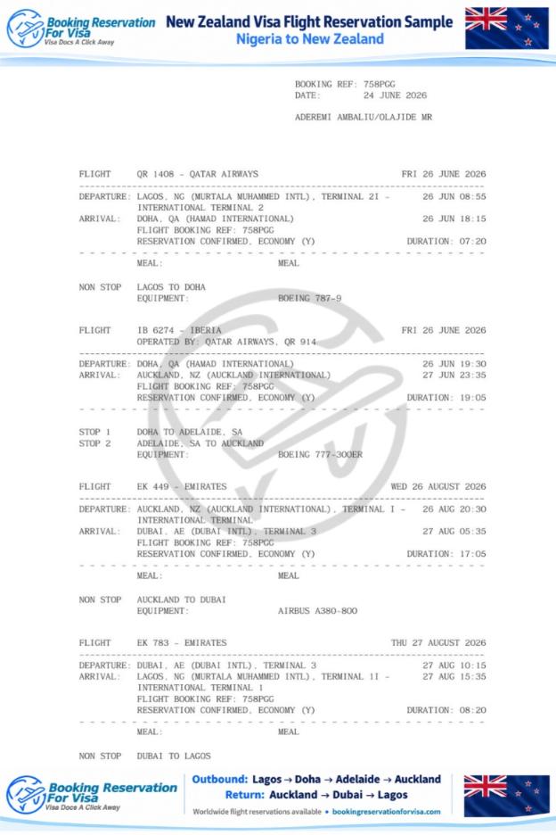 nigeria-to-new-zealand-flight-reservation-sample