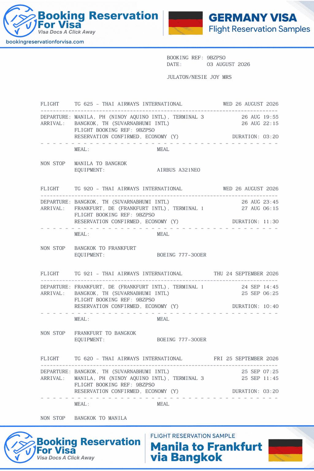 philippines-to-germany-flight-itinerary-sample